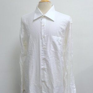ASTER white dress shirt.Italy cotton 19.5 french cuffs